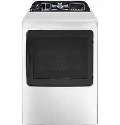 GE Profile - 7.4 cu. Ft. Smart Electric Dryer with Steam, Sanitize Cycle and Sensor Dry - White