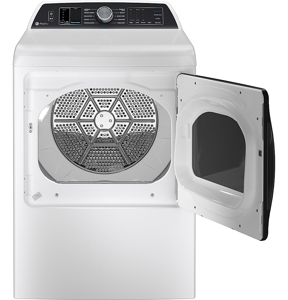 Angle View: Whirlpool - 7.0 Cu. Ft. Gas Dryer with Steam and AccuDry Sensor Drying System - White