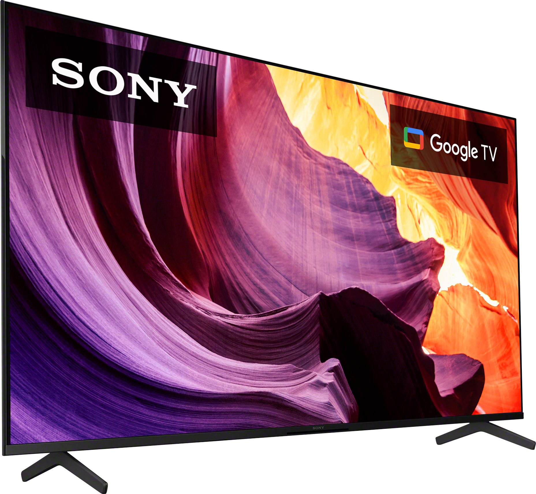Left View: Sony - 50" Class X80K Series LED 4K HDR Smart Google TV