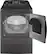 Angle. GE Profile - 7.3 cu. ft. Smart Gas Dryer with Fabric Refresh, Steam, and Washer Link - Diamond Gray.
