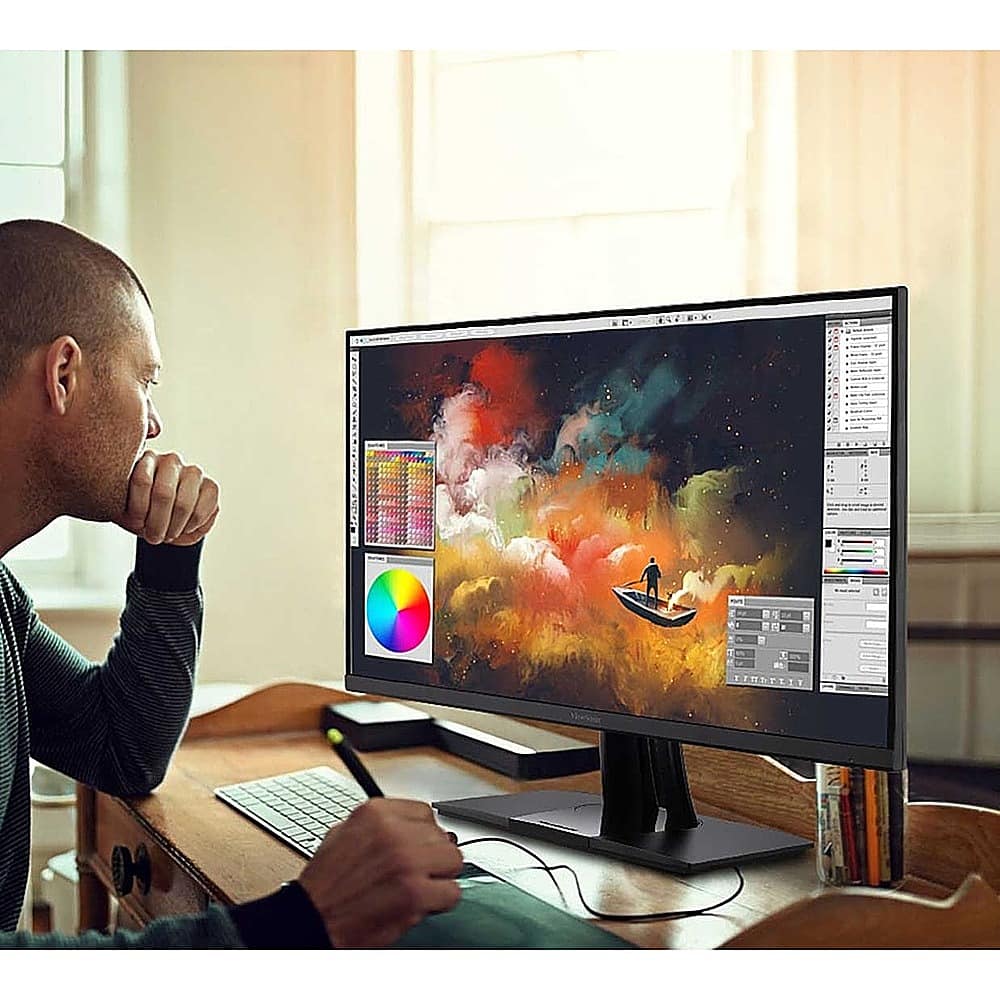 Alt View 40. ViewSonic - ColorPro 31.5" LCD 4K UHD Monitor with HDR (DisplayPort USB, HDMI) - Black.