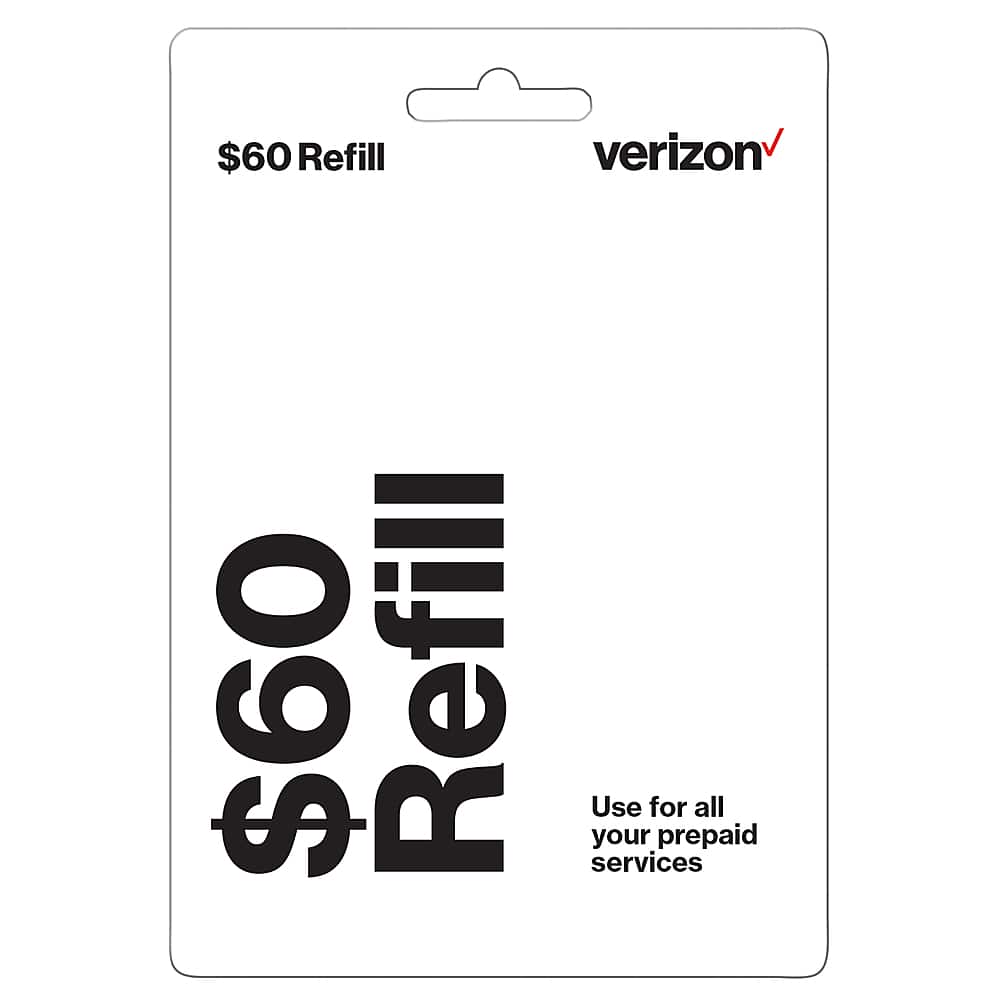 Front. Verizon - $60 Prepaid Card.