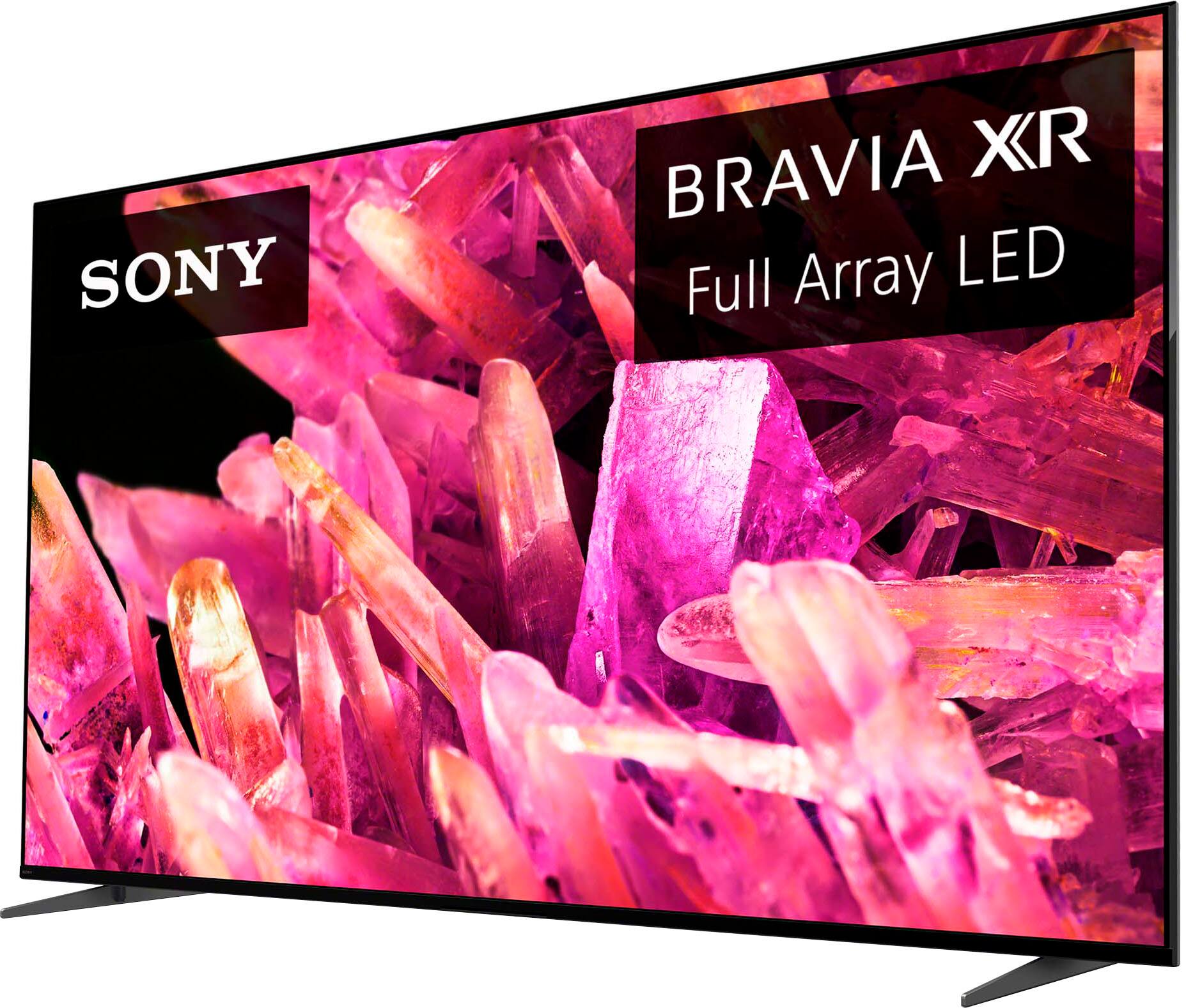 Angle. Sony - 85" Class BRAVIA XR X90K LED 4K UHD Smart Google TV - Black.