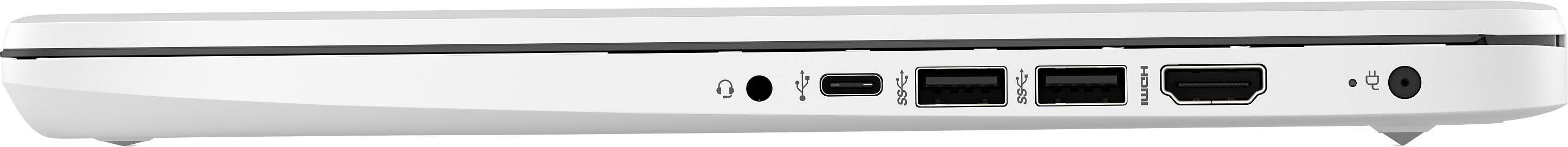 Alt View 4. HP - 14" Laptop - Intel Celeron - 4GB Memory - 64GB eMMC - Snowflake White.