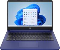 HP - 14" Laptop - Intel Celeron - 4GB Memory - 64GB eMMC - Indigo Blue - Front_Zoom