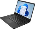 Angle Zoom. HP - 14" Laptop - Intel Celeron - 4GB Memory - 64GB eMMC - Jet Black.