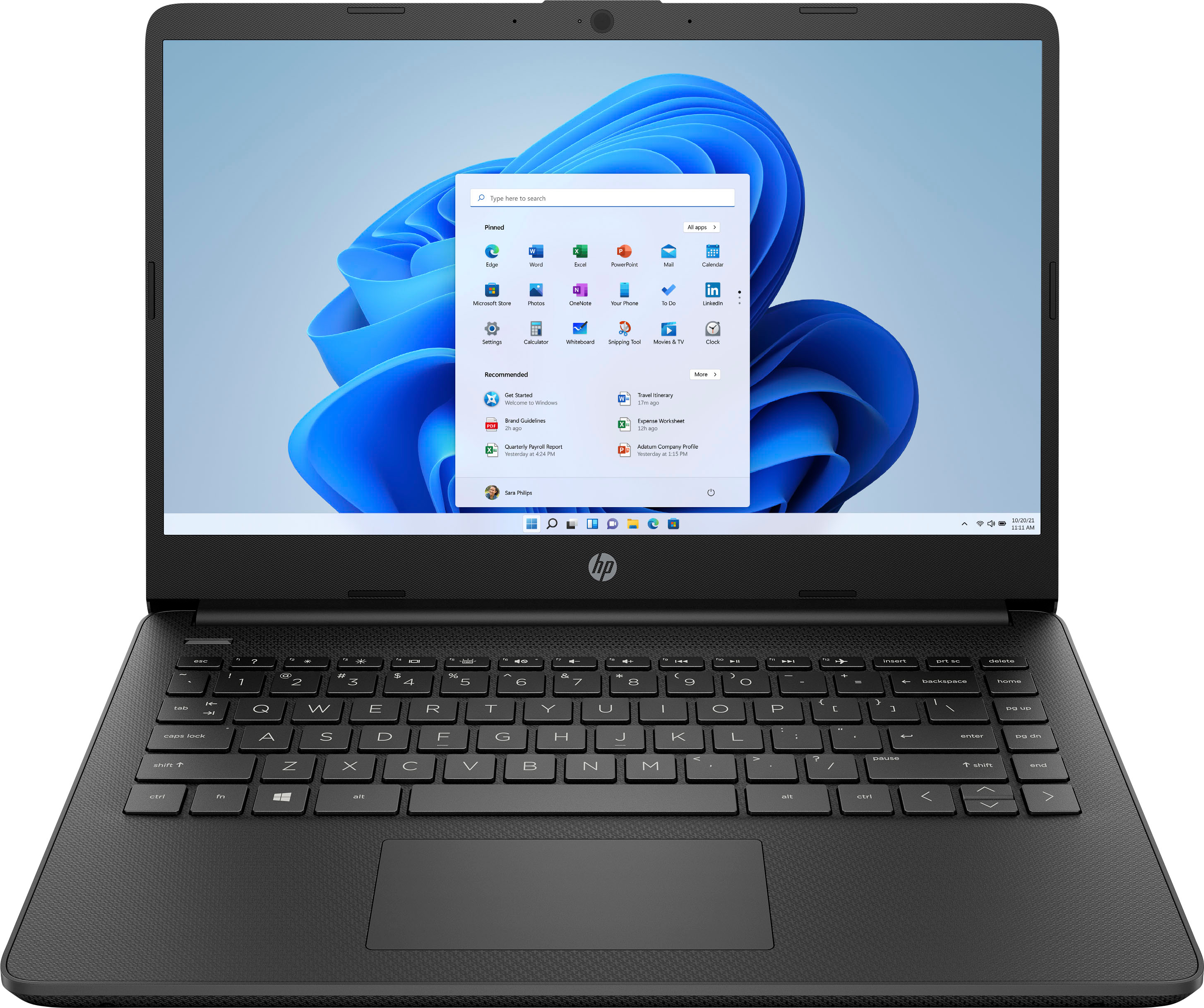 HP – 14″ Laptop – Intel Celeron – 4GB Memory – 64GB eMMC – Jet Black
