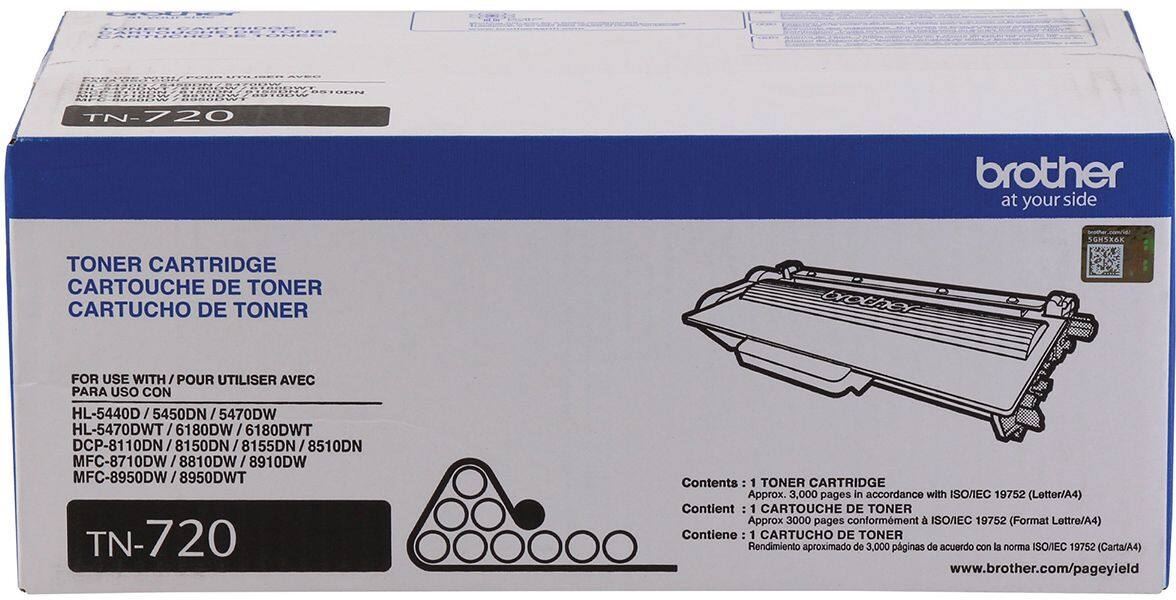 Alt View 11. Brother - TN720 High-Yield Toner Cartridge - Black.