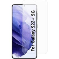SaharaCase - ZeroDamage Ultra Strong+ Tempered Glass Screen Protector for Samsung Galaxy S22+ - Clear - Angle_Zoom
