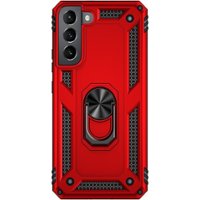 SaharaCase - Military Kickstand Series Case for Samsung Galaxy S22 - Red - Front_Zoom