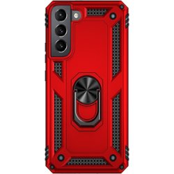 SaharaCase - Military Kickstand Series Case for Samsung Galaxy S22 - Red - Front_Zoom