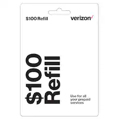 Front. Verizon - $100 Prepaid Card.