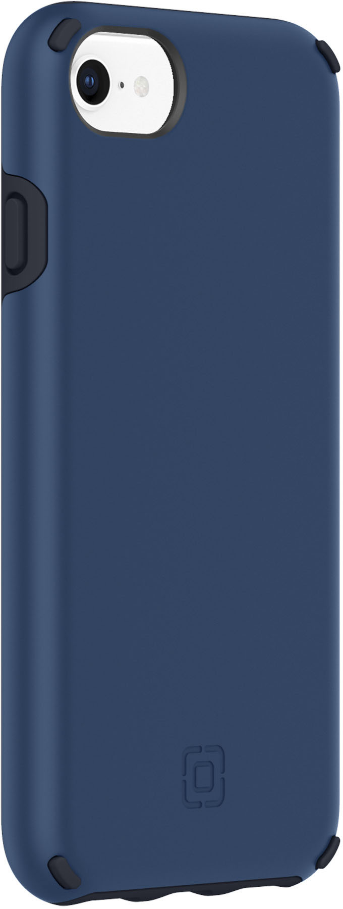 Left View: Incipio - Duo Hard shell Case for Apple iPhone SE (3rd Generation) and iPhone 8/7/6/6s - Blue