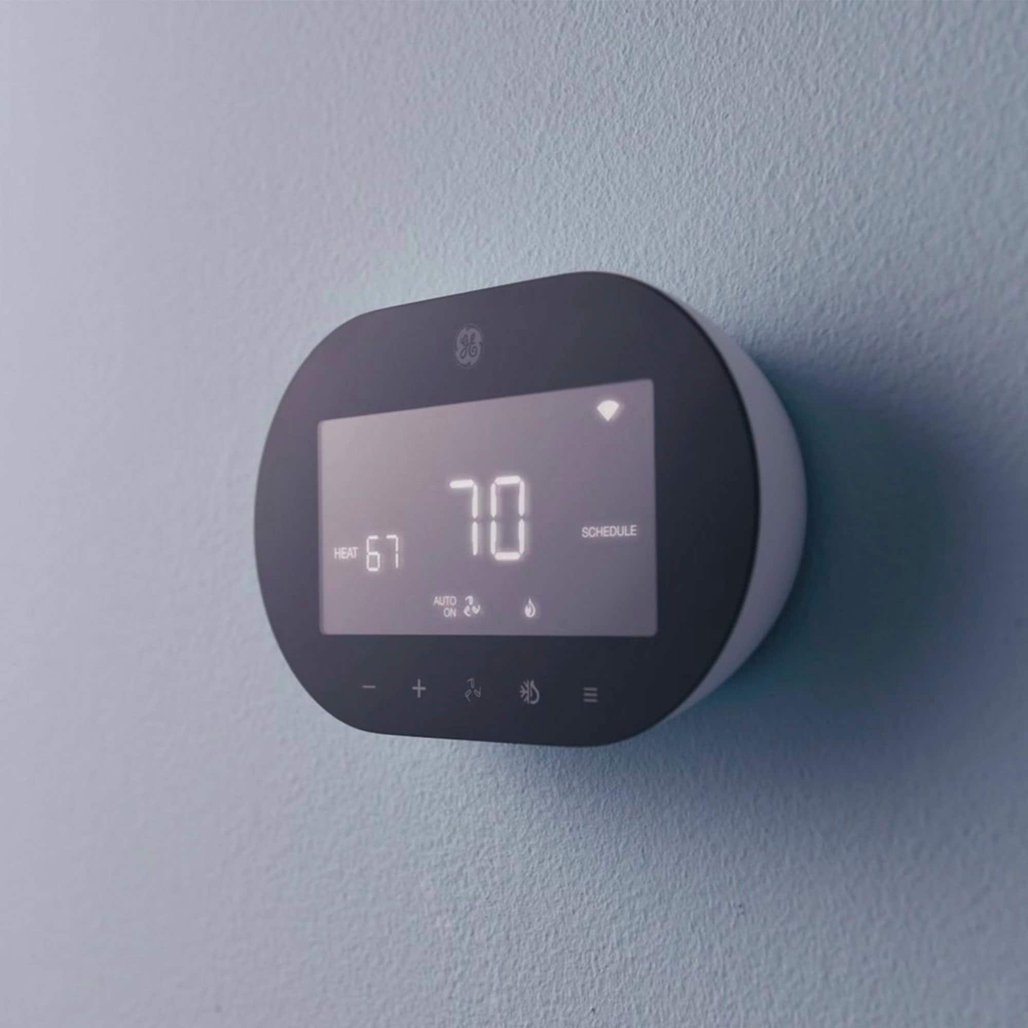 Alt View 16. GE - CYNC Smart Programmable Thermostat - White.