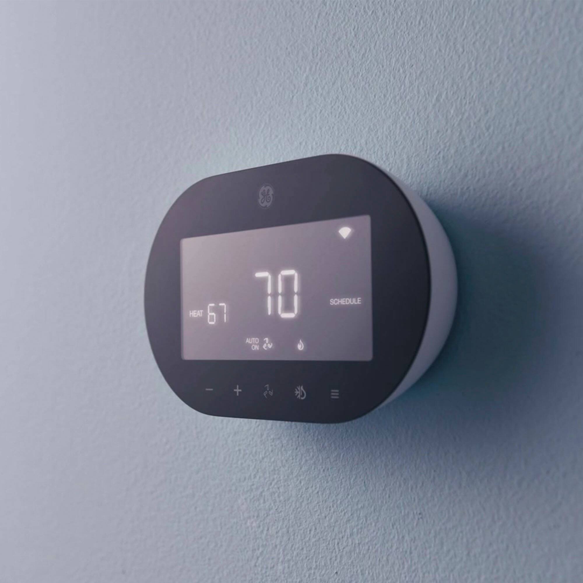 Alt View 16. GE - CYNC Smart Programmable Thermostat - White.