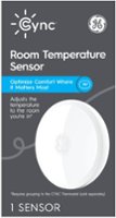GE - CYNC Room Temperature Sensor, Pairs with the CYNC Smart Thermostat (sold separately) - White - Front_Zoom