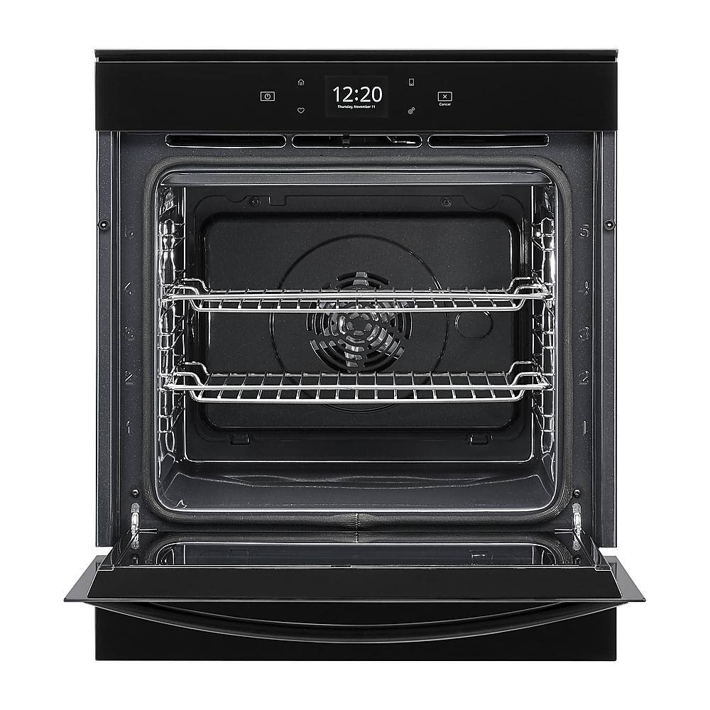 Alt View 13. Whirlpool - 24" Built-In Single Electric Convection Wall Oven with Adjustable Self-Clean Cycle - Black.