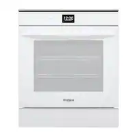 Whirlpool - 24" Built-In Single Electric Convection Wall Oven with Adjustable Self-Clean Cycle - White - Front_Zoom