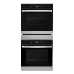 Whirlpool - 24" Built-In Double Electric Convection Wall Oven with WiFi - Stainless steel - Front_Zoom