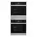 Front. Whirlpool - 24" Built-In Double Electric Convection Wall Oven with WiFi - Stainless Steel.