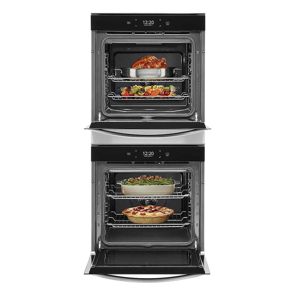 Alt View 12. Whirlpool - 24" Built-In Double Electric Convection Wall Oven with WiFi - Stainless Steel.