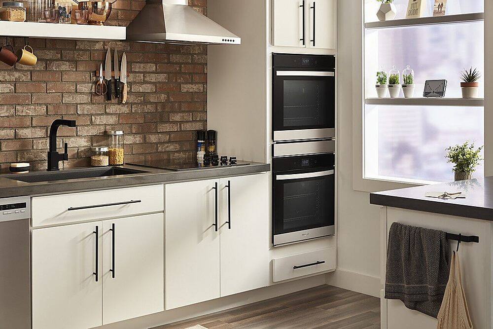 Alt View 14. Whirlpool - 24" Built-In Double Electric Convection Wall Oven with WiFi - Stainless Steel.