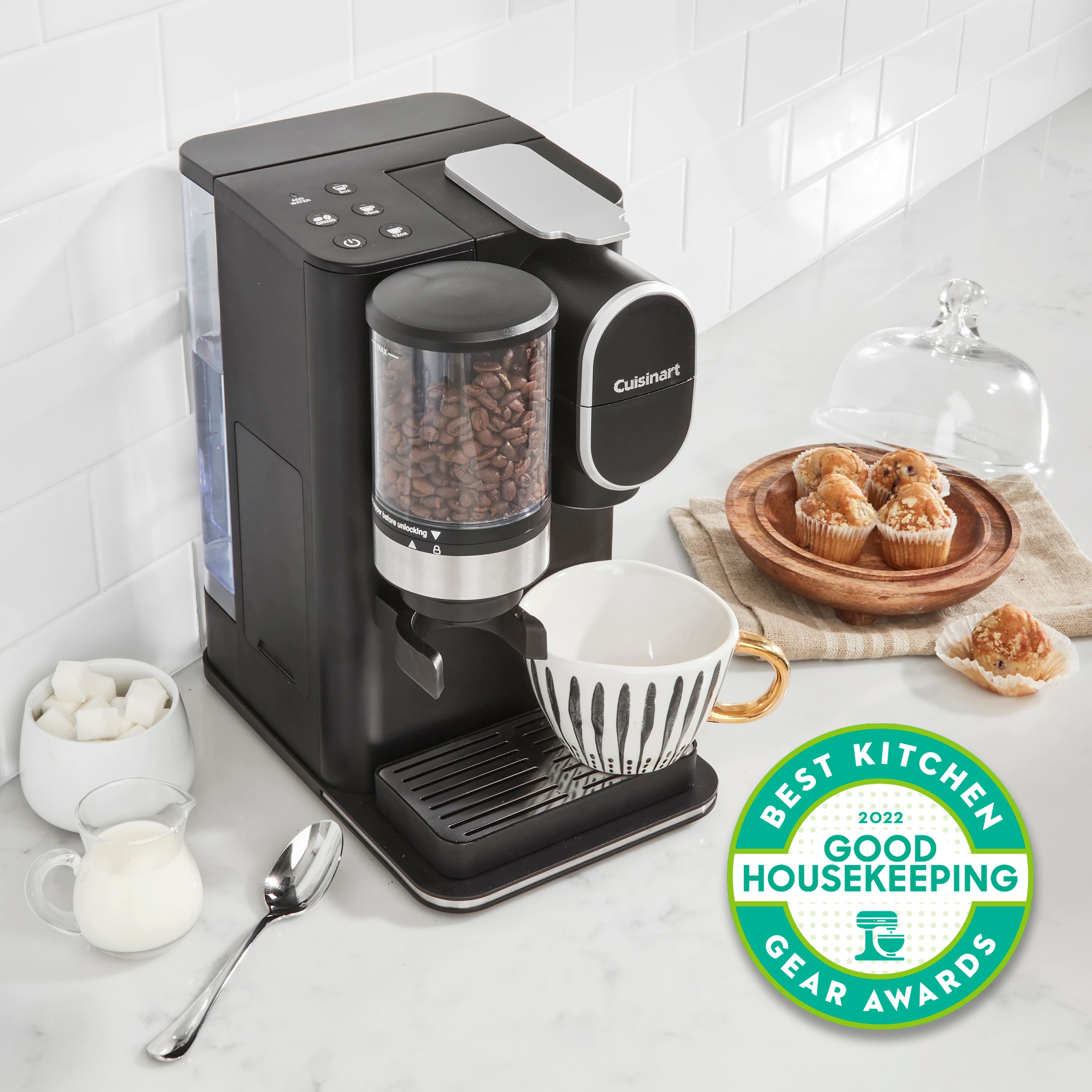 Angle. Cuisinart - Grind & Brew Single-Serve Coffeemaker - Black.