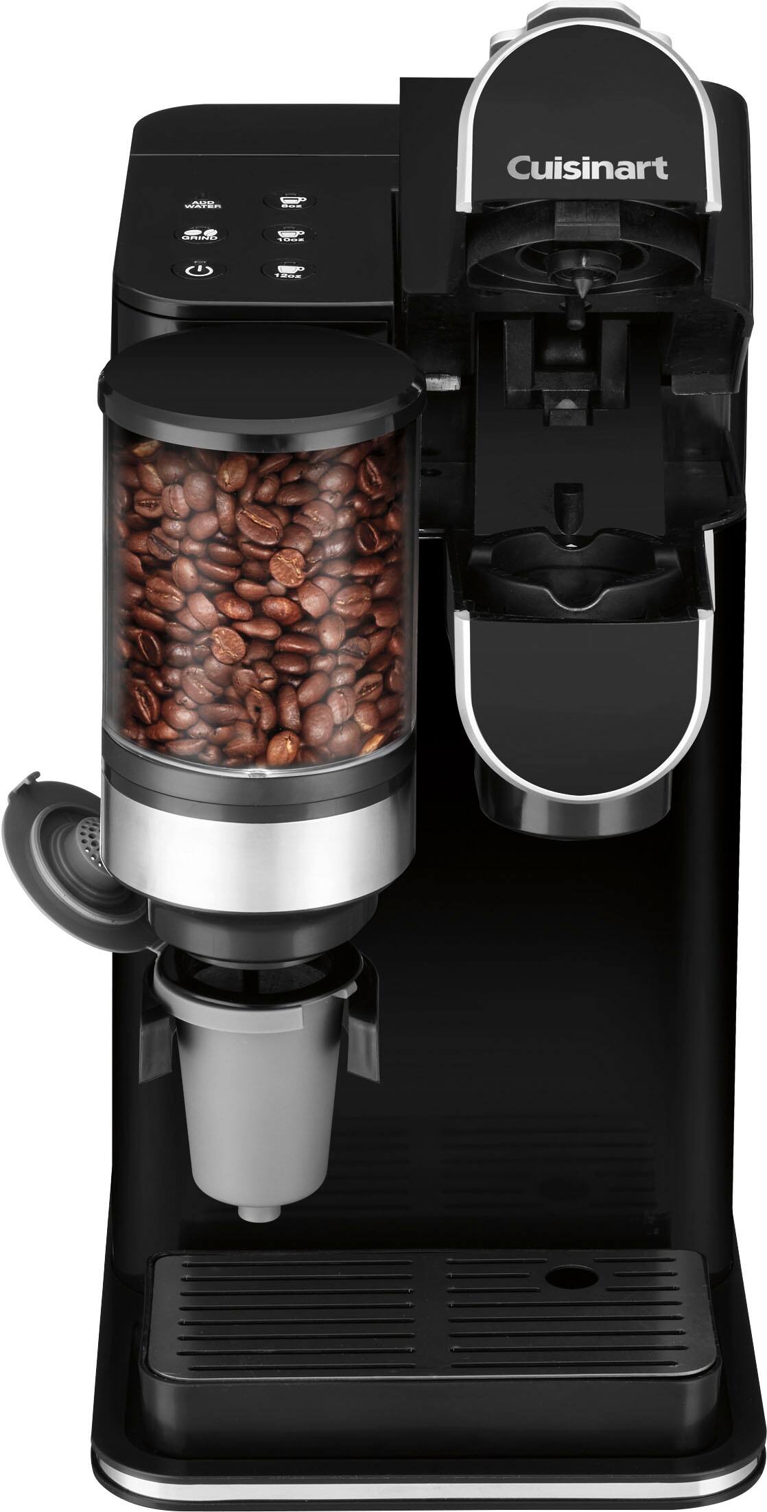Alt View 18. Cuisinart - Grind & Brew Single-Serve Coffeemaker - Black.