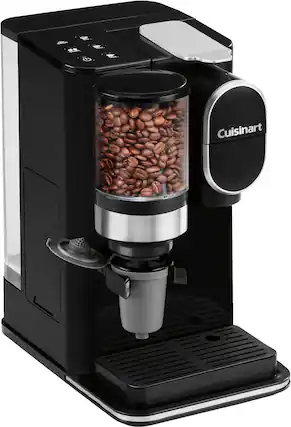 Front. Cuisinart - Grind & Brew Single-Serve Coffeemaker - Black.