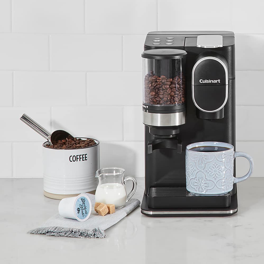 Alt View 26. Cuisinart - Grind & Brew Single-Serve Coffeemaker - Black.