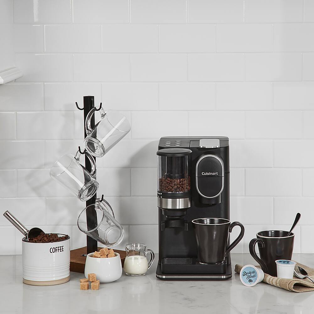 Alt View 28. Cuisinart - Grind & Brew Single-Serve Coffeemaker - Black.