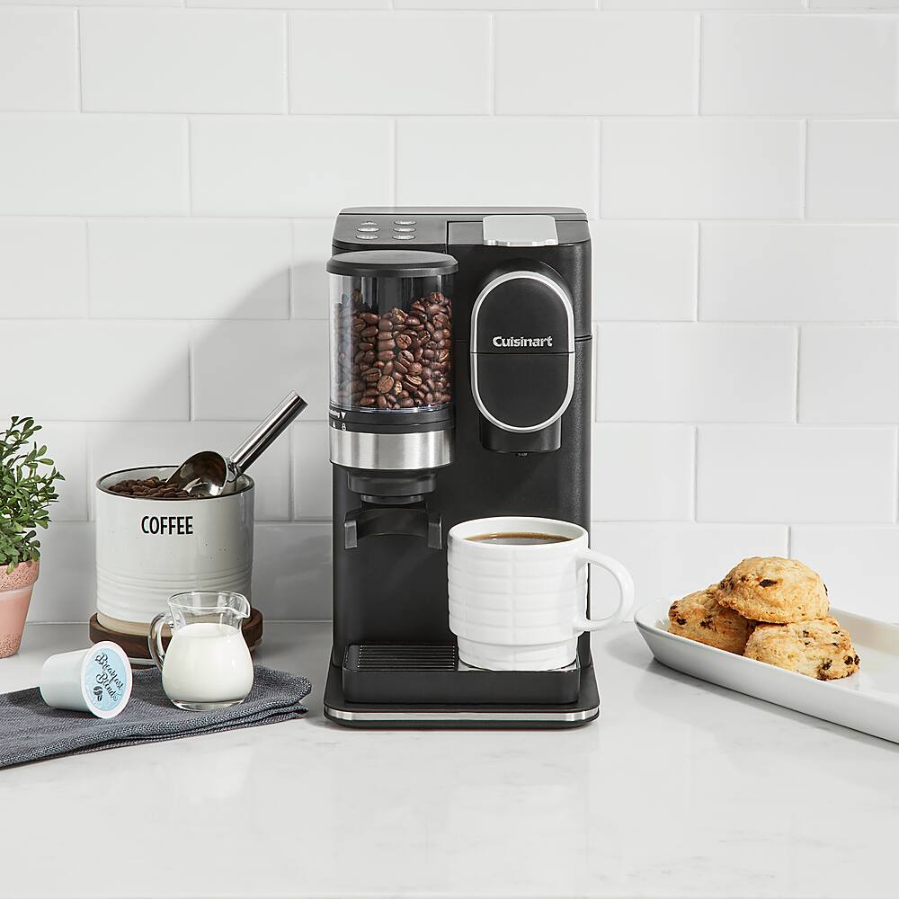 Alt View 31. Cuisinart - Grind & Brew Single-Serve Coffeemaker - Black.