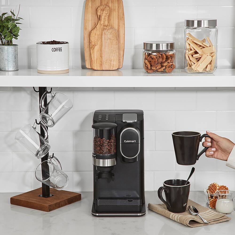 Alt View 32. Cuisinart - Grind & Brew Single-Serve Coffeemaker - Black.