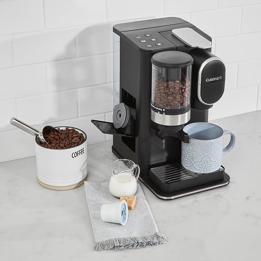 Alt View 34. Cuisinart - Grind & Brew Single-Serve Coffeemaker - Black.