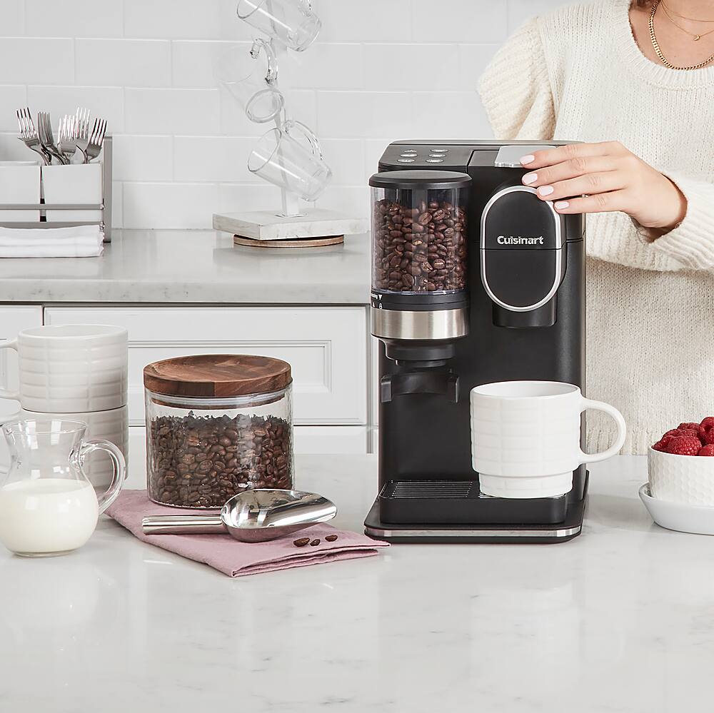 Cuisinart offers three brew sizes: 8, 10, and 12-oz cup size.