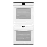 Whirlpool - 24" Built-In Double Electric Convection Wall Oven with WiFi - White - Front_Zoom