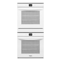 Whirlpool - 24" Built-In Double Electric Convection Wall Oven with WiFi - White - Front_Zoom