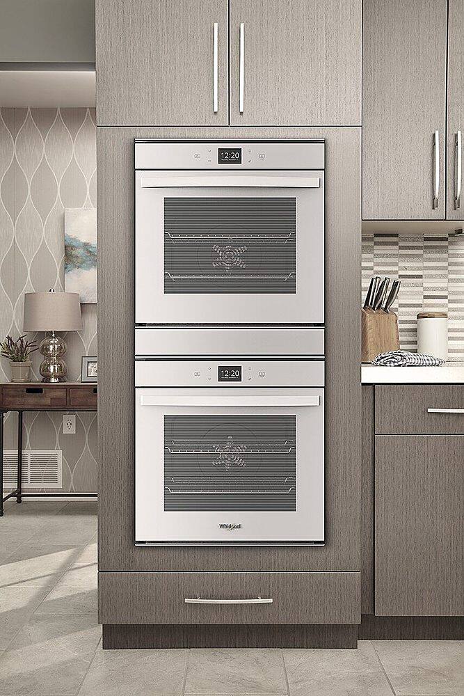 Alt View 14. Whirlpool - 24" Built-In Double Electric Convection Wall Oven with WiFi - White.