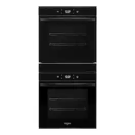 Whirlpool - 24" Built-In Double Electric Convection Wall Oven with WiFi - Black