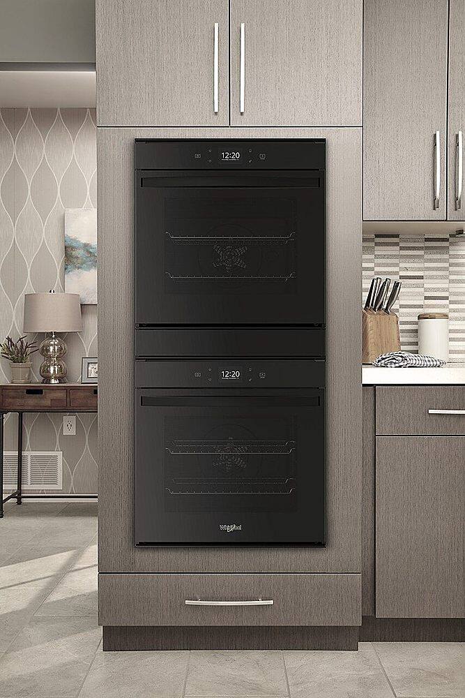 Alt View 14. Whirlpool - 24" Built-In Double Electric Convection Wall Oven with WiFi - Black.