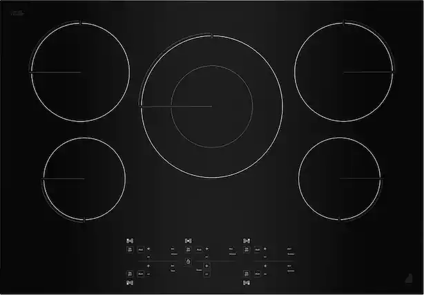 Front. JennAir - 30" Oblivion Built-In Electric Cooktop with Assisted Cooking - Black.