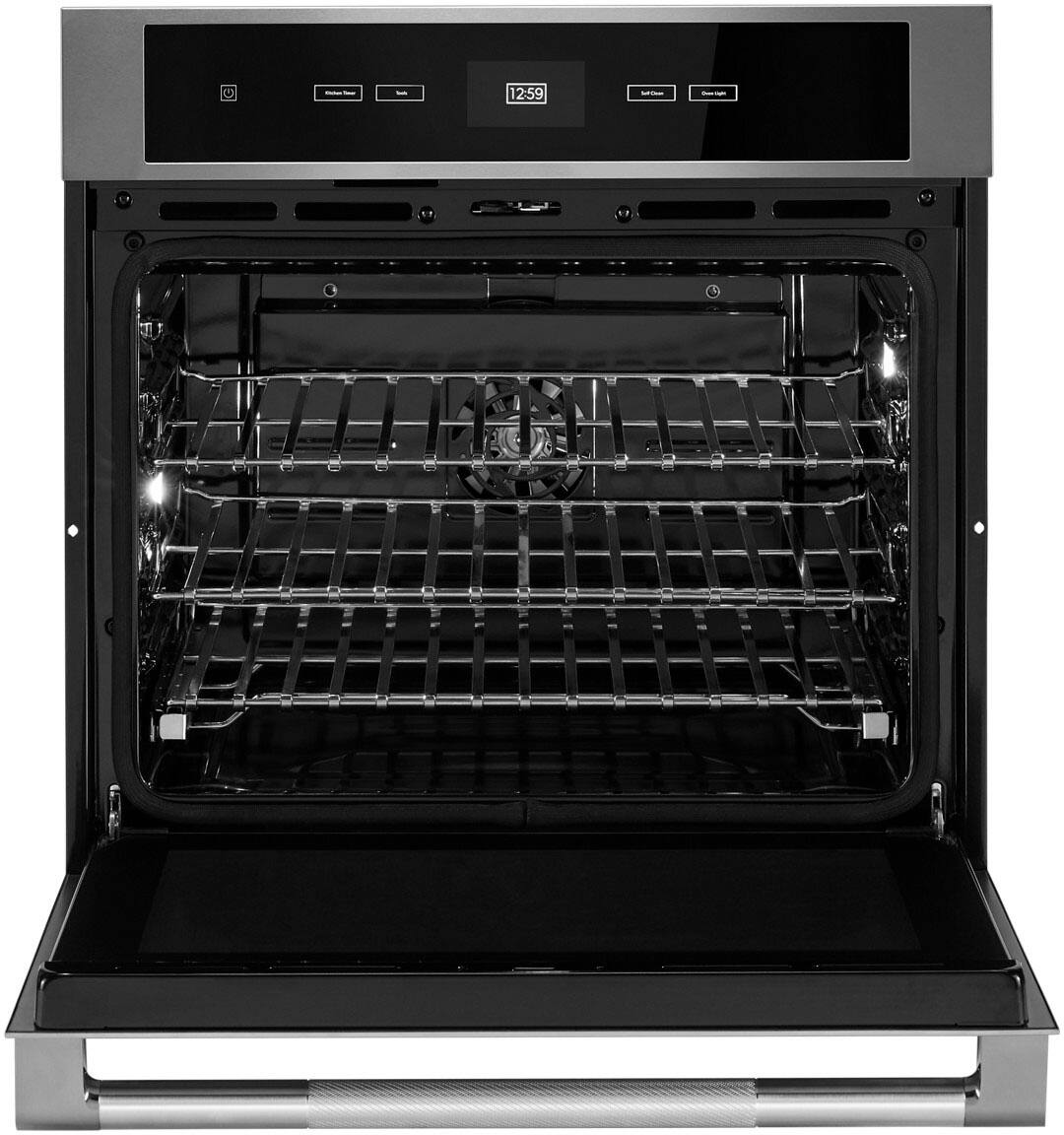 Alt View 1. JennAir - 30" Built-In Single Electric Wall Oven - Stainless Steel.