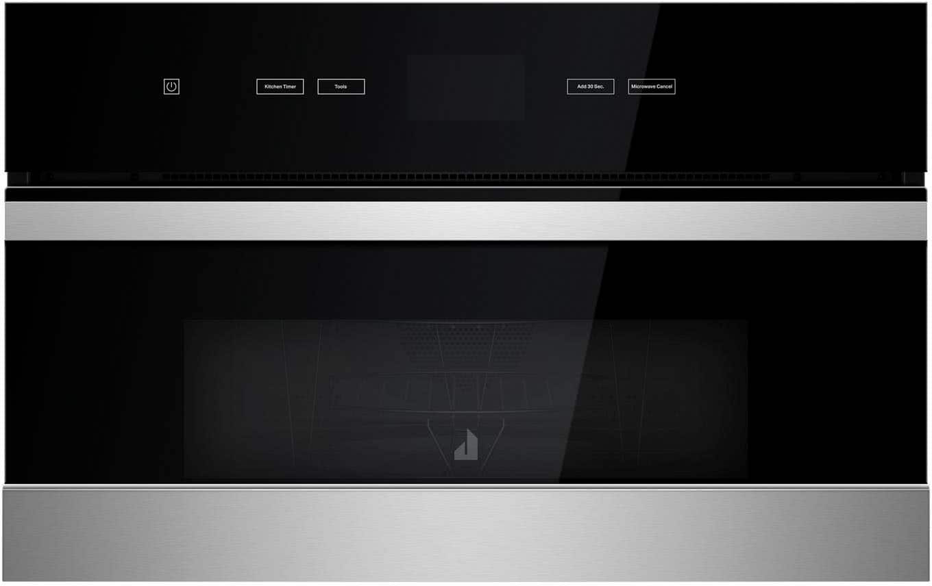 Front. JennAir - 1.4 Cu. Ft. Convection Microwave with Sensor Cooking and Speed-Cook - Floating Glass Black.