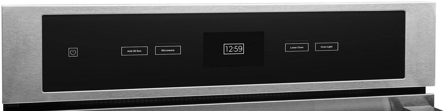 Alt View 11. JennAir - 1.4 Cu. Ft. Convection Microwave with Sensor Cooking and Speed-Cook - Stainless Steel.