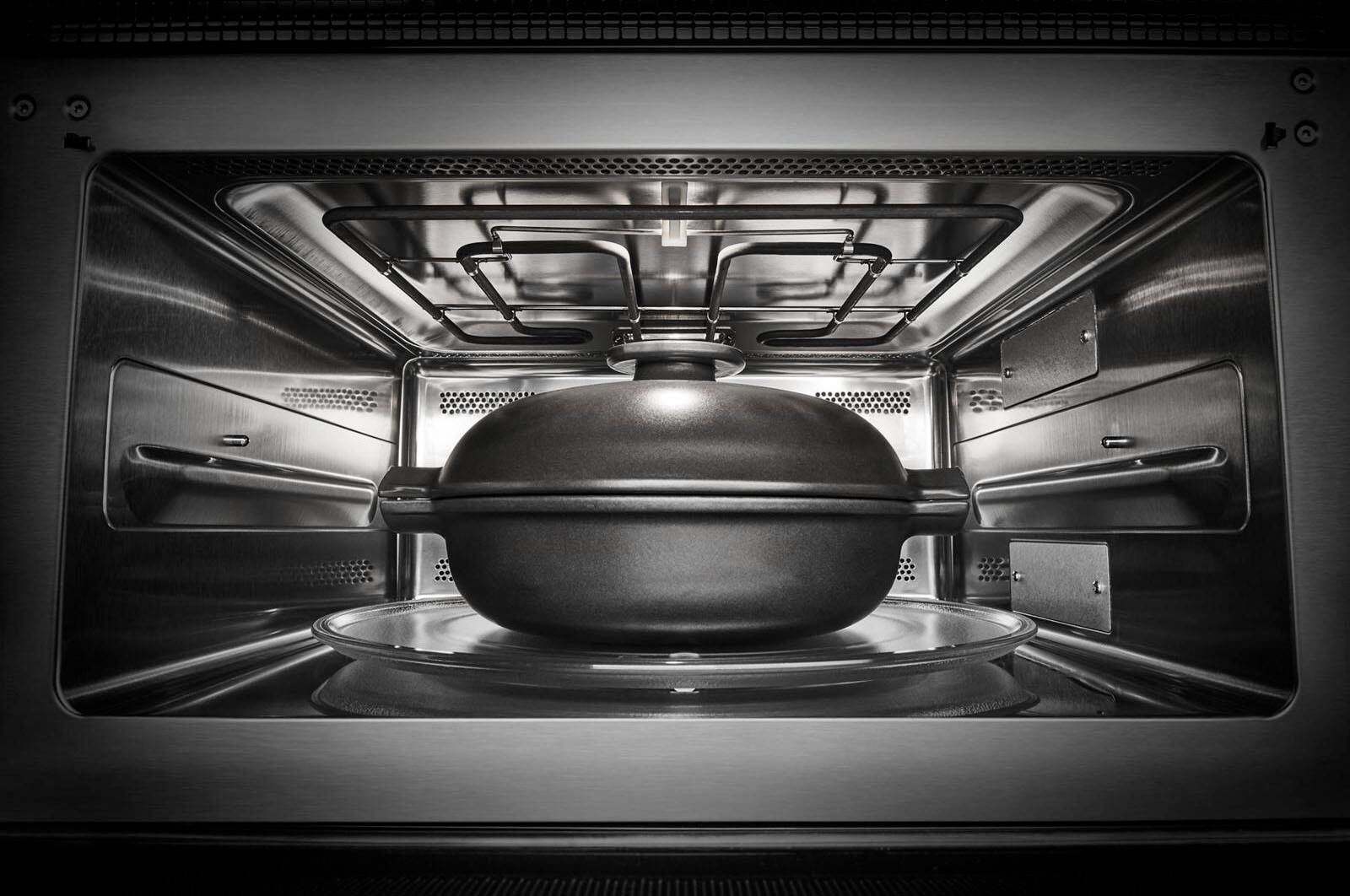 Alt View 16. JennAir - 1.4 Cu. Ft. Convection Microwave with Sensor Cooking and Speed-Cook - Stainless Steel.