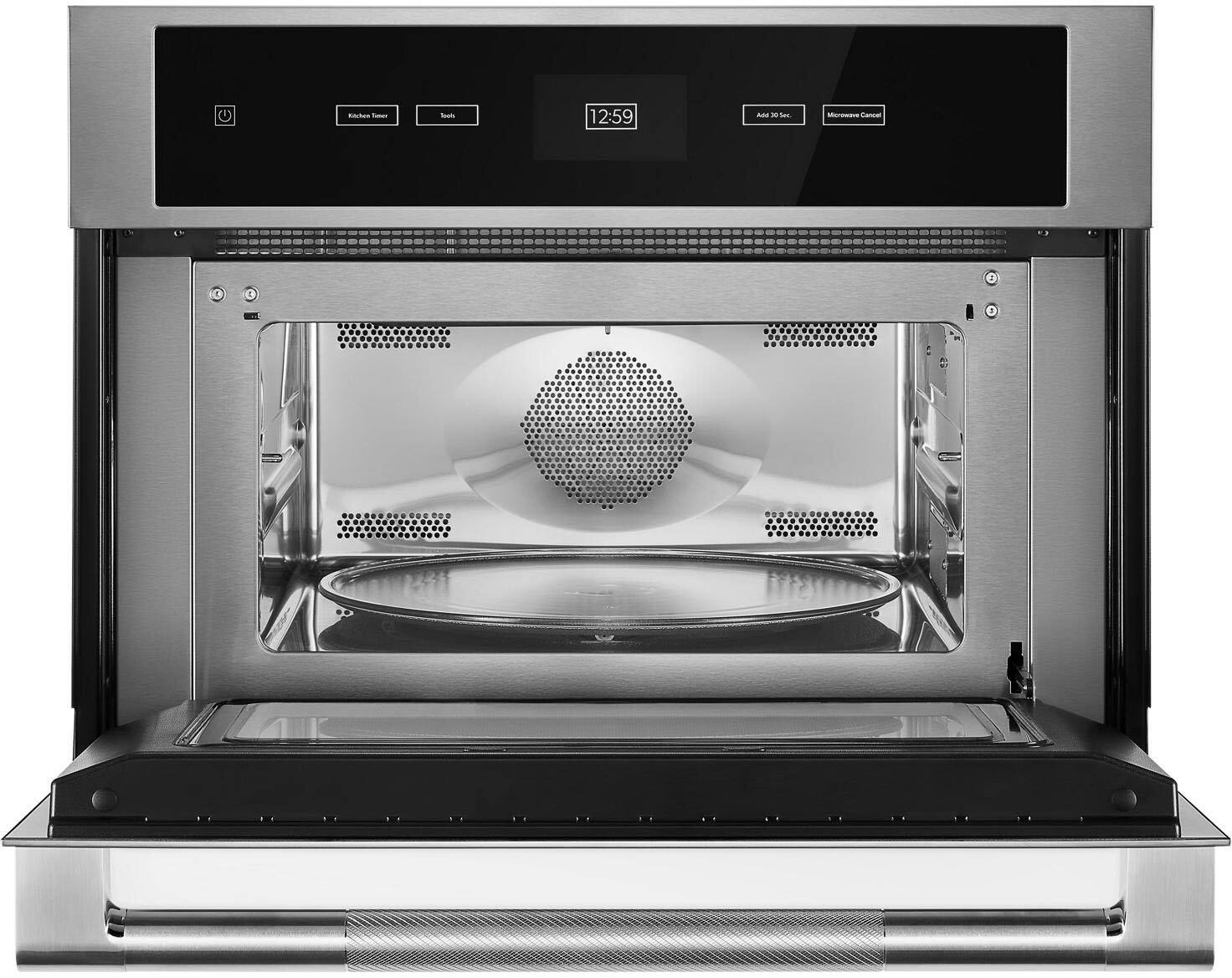 Alt View 18. JennAir - 1.4 Cu. Ft. Convection Microwave with Sensor Cooking and Speed-Cook - Stainless Steel.