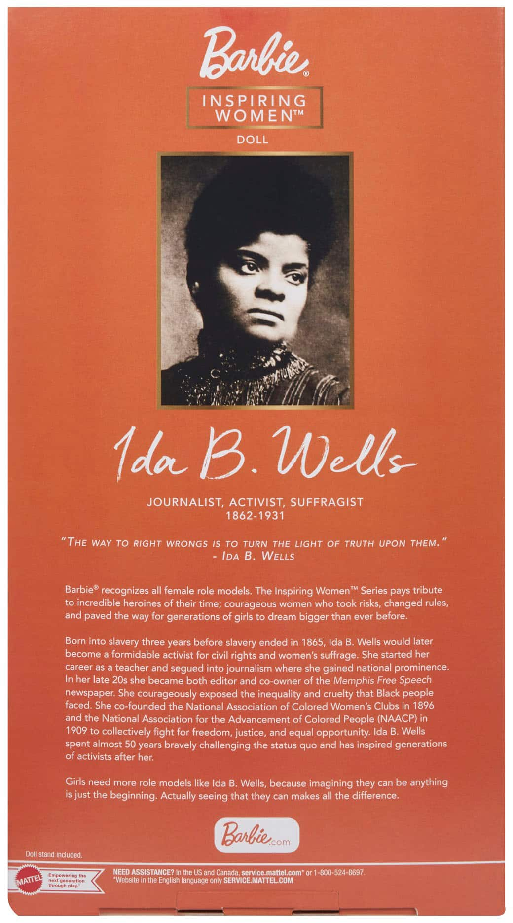 Customer Reviews: Barbie Ida B. Wells Inspiring Women Doll HCB80 - Best Buy