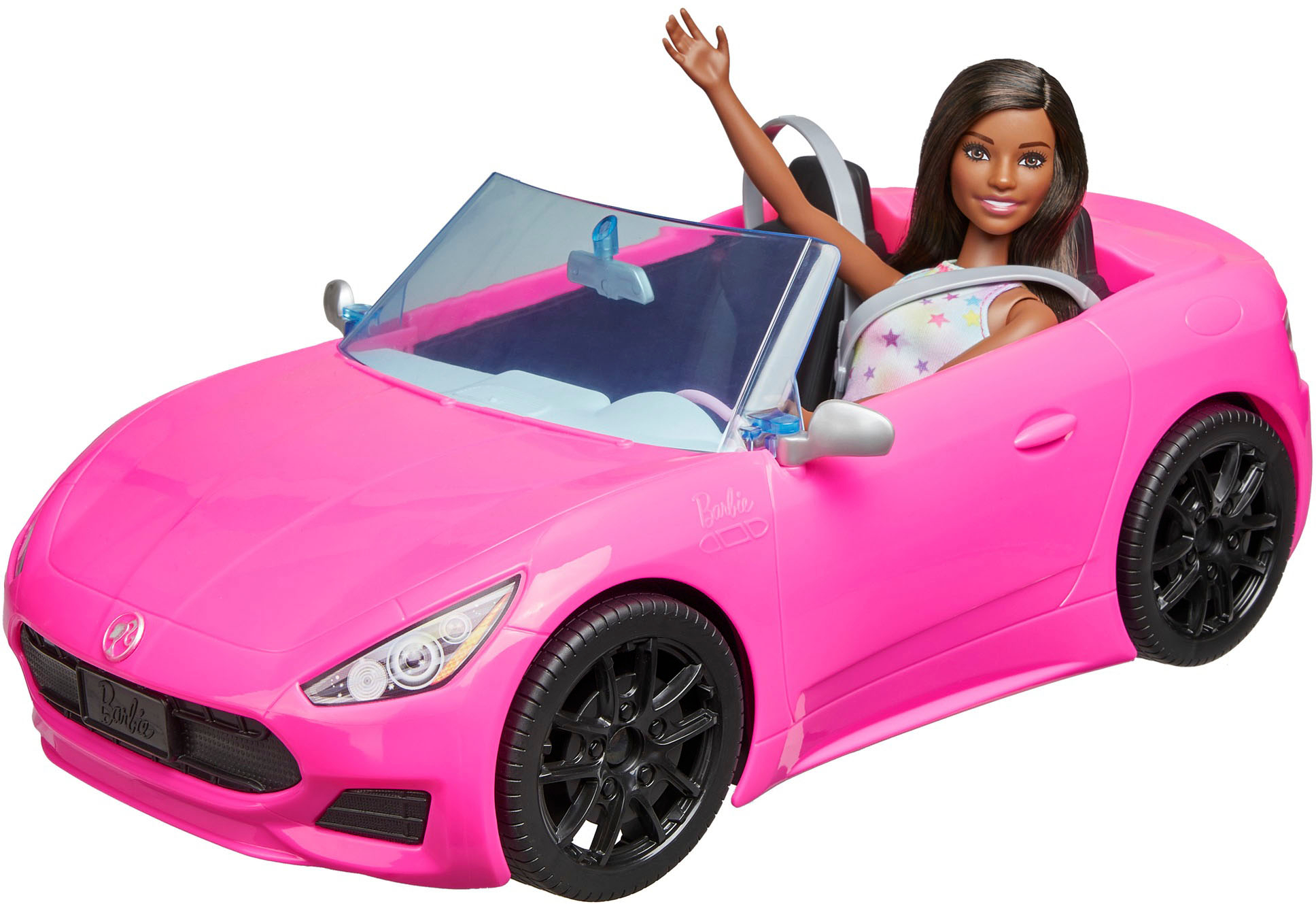 Left View: Barbie doll and Vehicle, Brunette