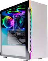 Skytech Gaming - Archangel 3.0 Gaming Desktop PC –  AMD Ryzen 5 3600 –  8G  Memory –  NVIDIA GeForce RTX3050 –  500G SSD - White - Front_Zoom