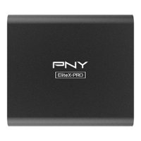PNY - EliteX-PRO 4TB USB 3.2 Gen 2x2 Type-C Portable SSD - Black - Front_Zoom